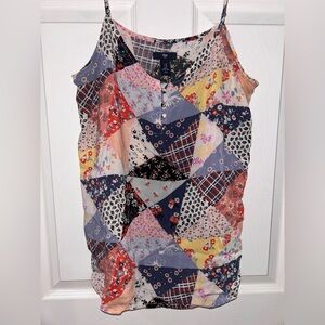 Patchwork Sleeveless Top